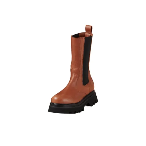ALOHAS Short Chelsea boots Silver 5.5cm Women's Brown