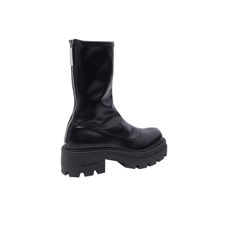 SERGIO ROSSI Round Toe Ankle Boots Women's-3