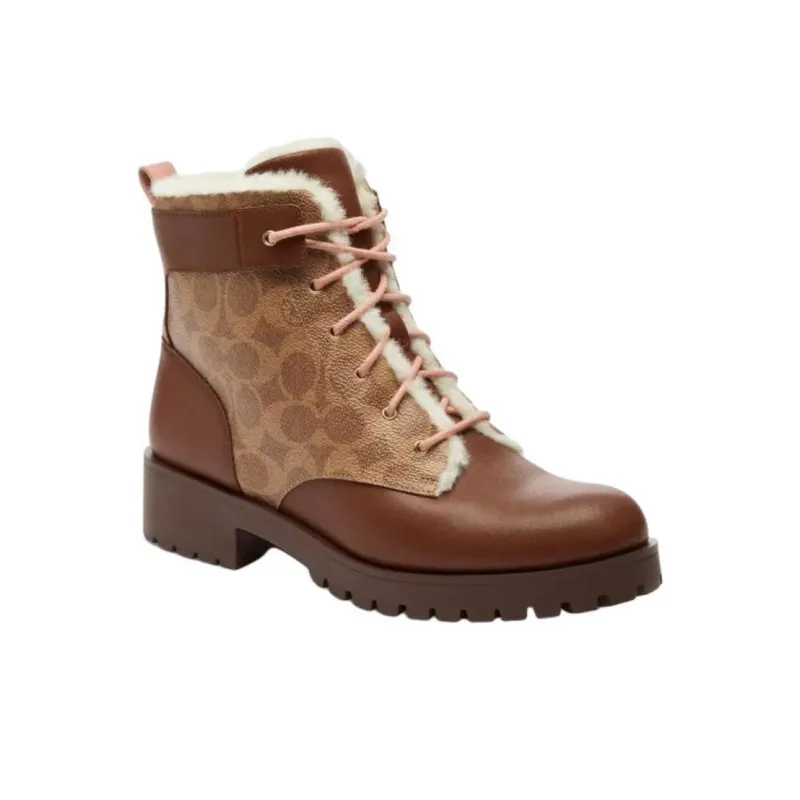 COACH Lorraine Ankle Boots 6.5cm Women's Brown-2