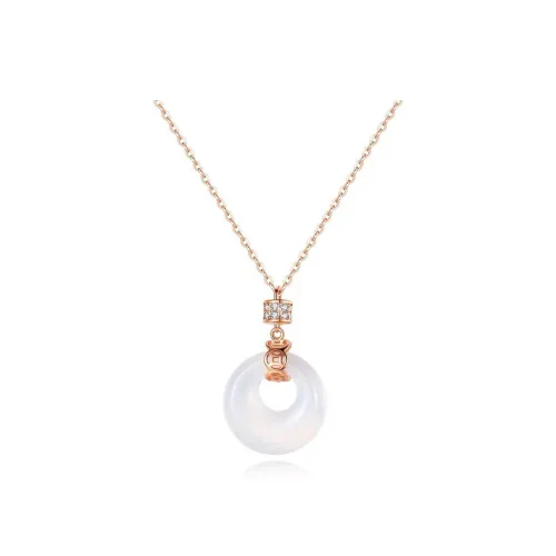 Emerald Chalcedony Necklaces Women's