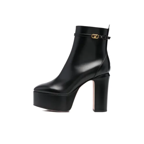 Valentino Garavani Tan-Go Leather Platform Boots