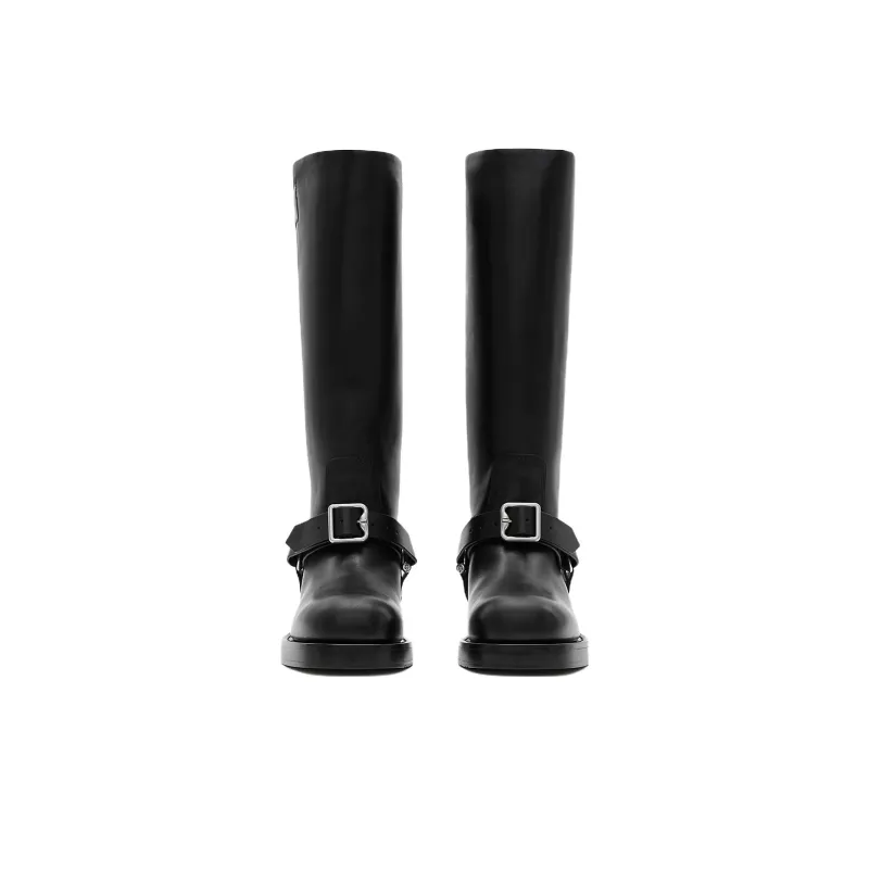 Burberry Knee high Boots Women's Black-3