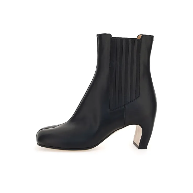 Maison Margiela Tabi Short Ankle Boots 3cm Women's Black-0
