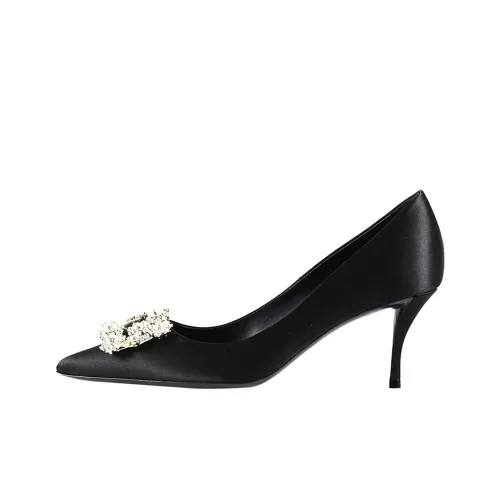 Roger Vivier Walky Viv Wear Resistant Low Top Casual Shoes Womens Black