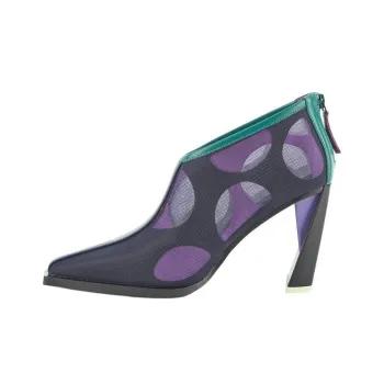 UNITED NUDE Zink Mesh Bootie Hi Ankle Boots 9cm Women's Purple