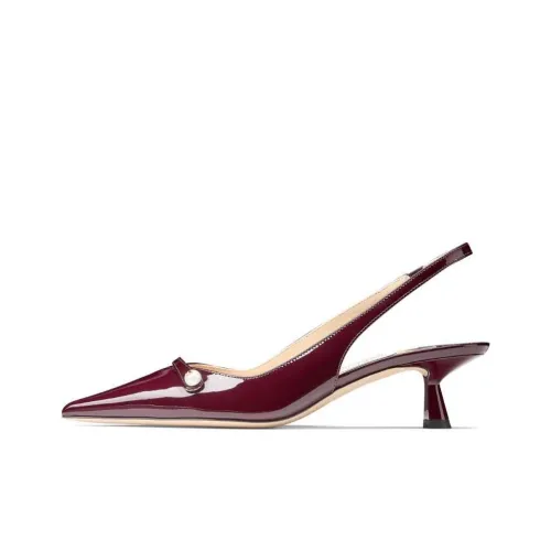 Jimmy Choo Amita Slim Heel High Heels 4.5cm Women's Red