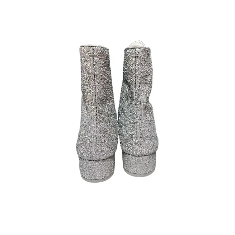 Maison Margiela Tabi Ankle Boots Women's Silver-3