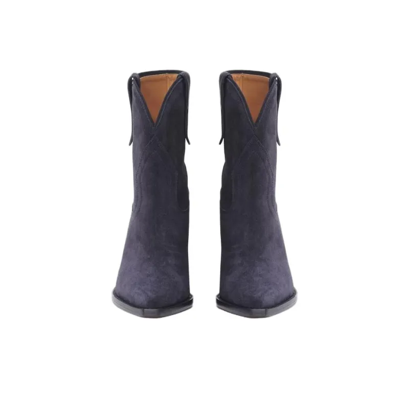 ISABEL MARANT Ankle Boots 9cm Women's Purple-4