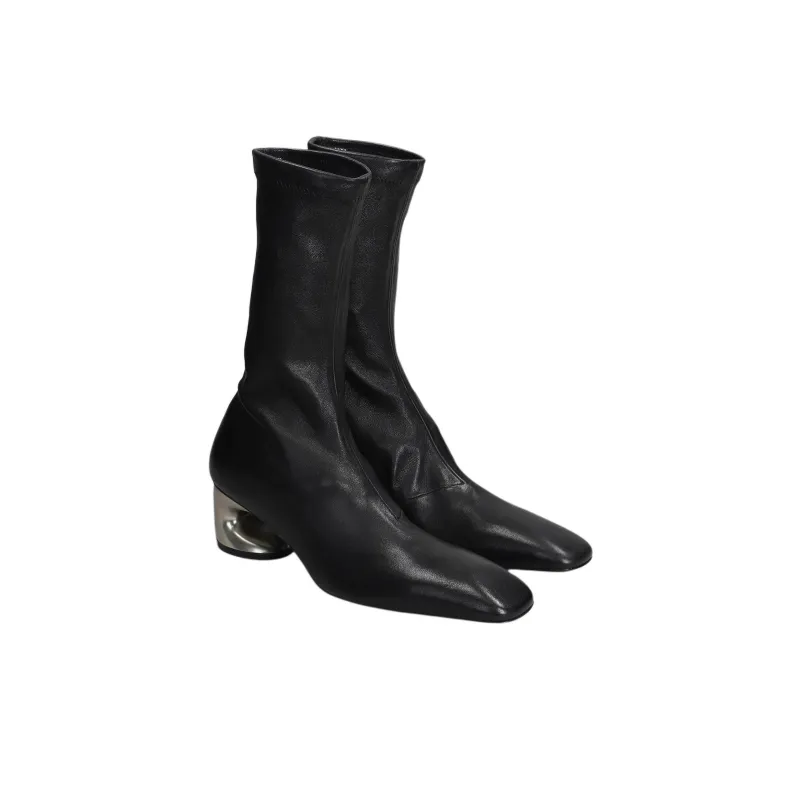 JIL SANDER Ankle Boots 5cm Women's Black-2
