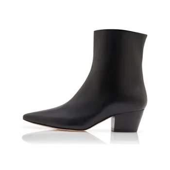 MANOLO BLAHNIK Agnetapla Ankle Boots 5cm Women's Black