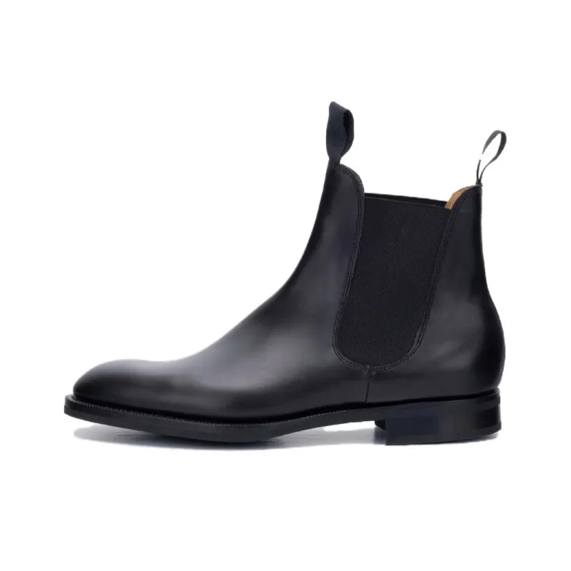 Edward Green Short Chelsea Boots Men's Black-0