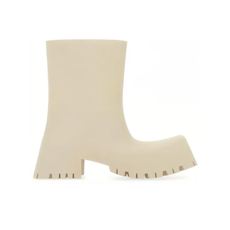 Balenciaga Trooper Rubber Boot Light Beige Women's-1