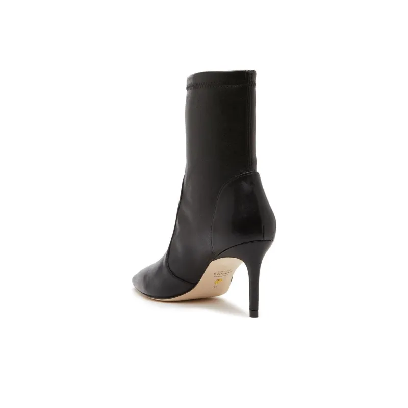 stuart weitzman Leather Stretch Bootie-3