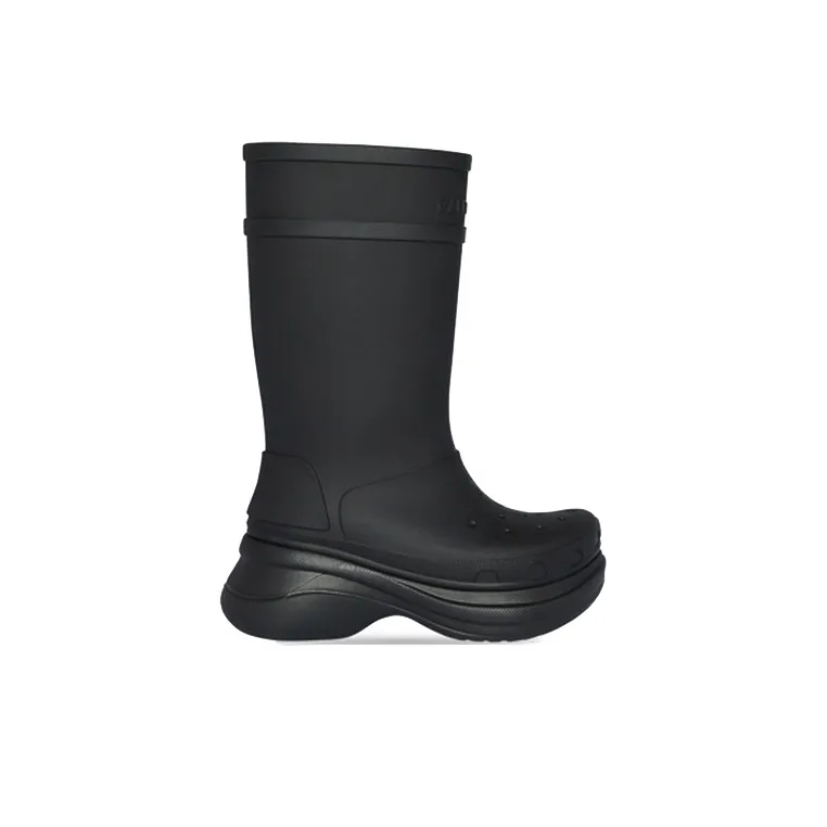 Balenciaga X Crocs Boot Black-1