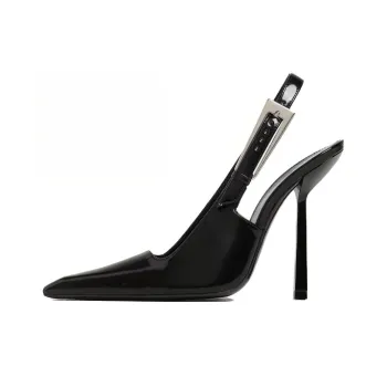 SAINT LAURENT Slim Heel High Heels 11.5cm Women's Black