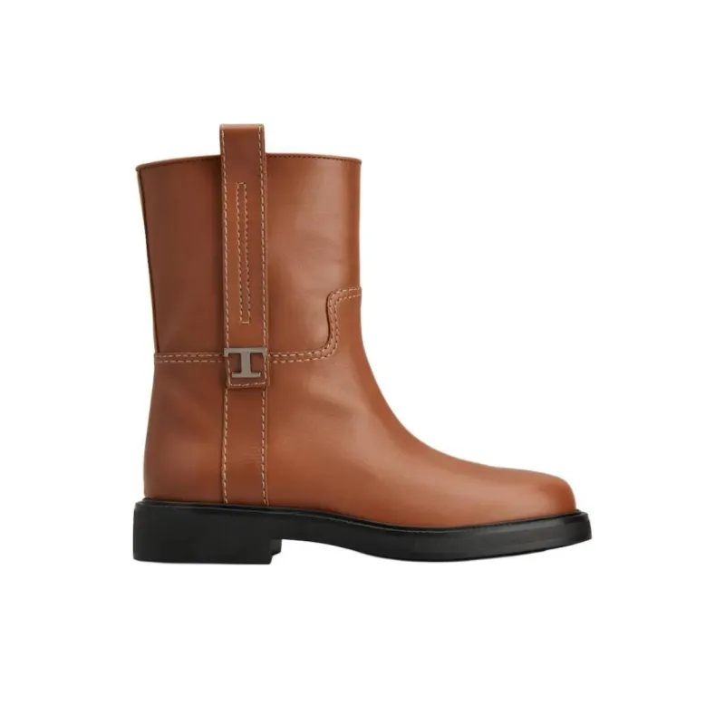 TOD'S Timeless Ankle Boots Women's Brown-1