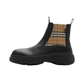 Burberry Creeper Short Chelsea Boots Women's Black