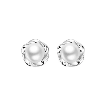 ABOUT LOVE Freshwater Pearl Stud Earrings Women's
