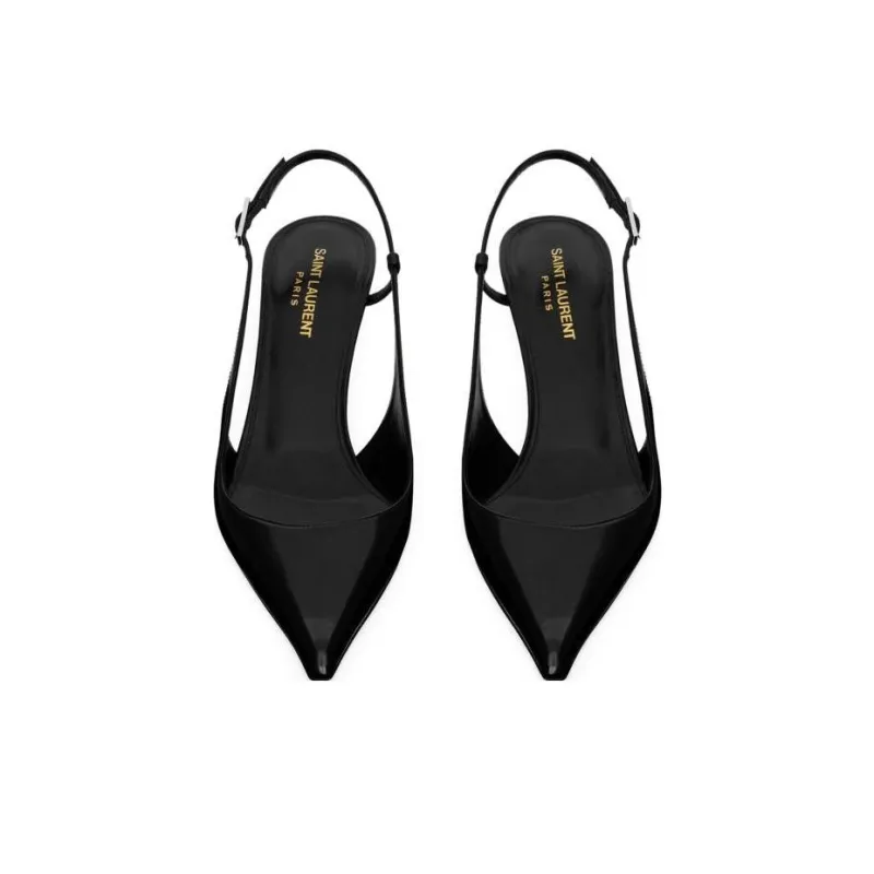 SAINT LAURENT Pulp 75mm Slingback Pumps-3