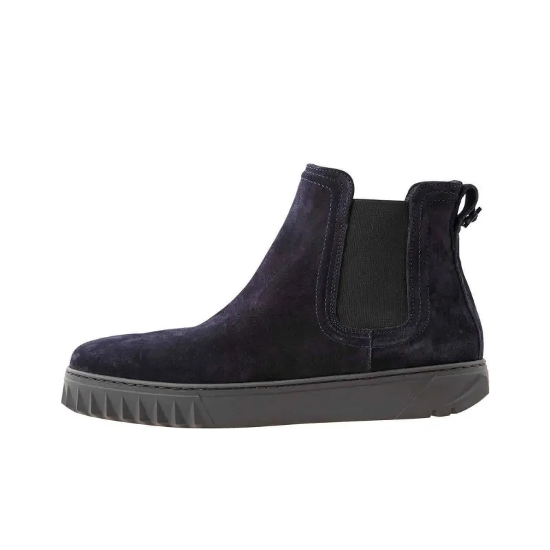 FERRAGAMO Short Chelsea Boots Men's Black-0