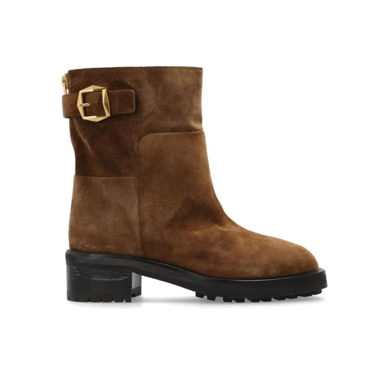 Jimmy Choo Brooklyn Ankle Boots 5cm Women's Brown-1