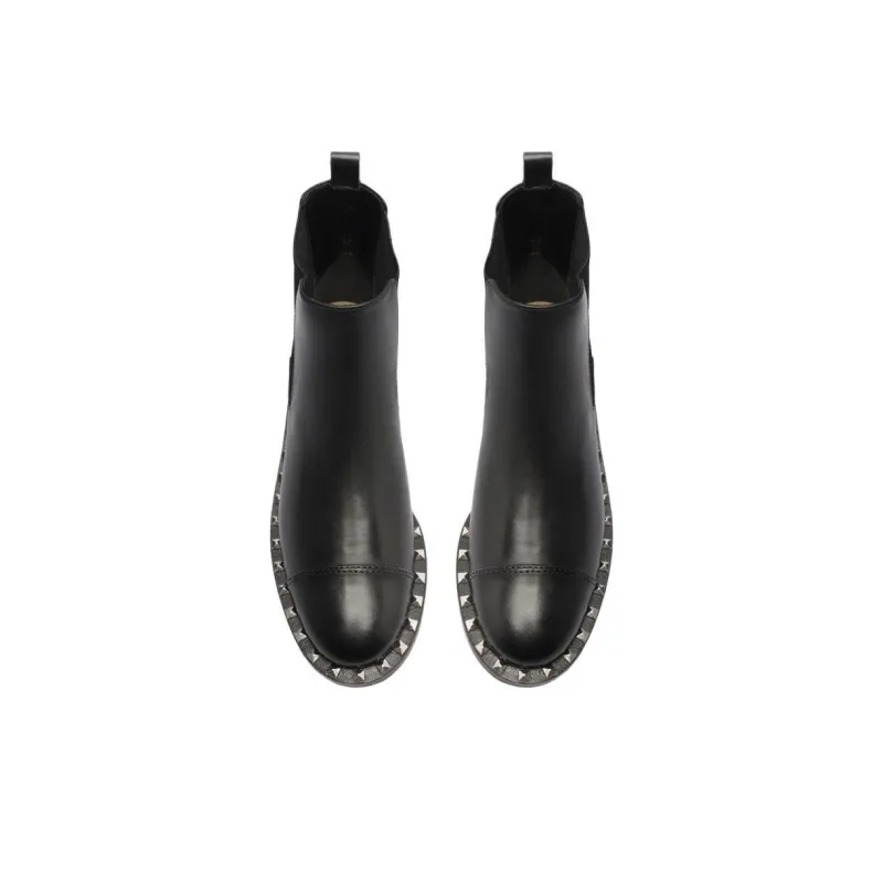 Schutz Short Chelsea Boots Women's Black-5