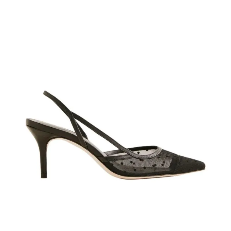 REFORMATION Whitnee Slim Heel High Heels 7.5cm Women's Black-1