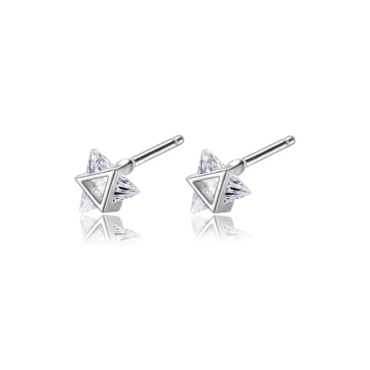 ONEKISS Gold Plated Copper Stud Earrings Men's-0
