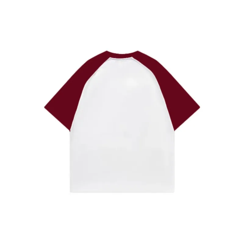 Top Melon Undershirts Unisex White & Burgundy-1