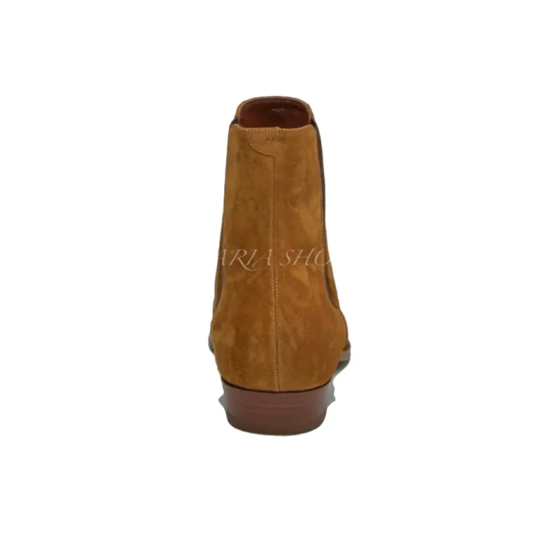 CELINE Chelsea Boots Men's Brown-4