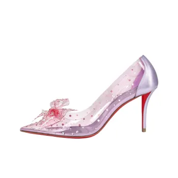 CL LUBOTING Jelly Strass High Heels 8cm Women's Light Purple