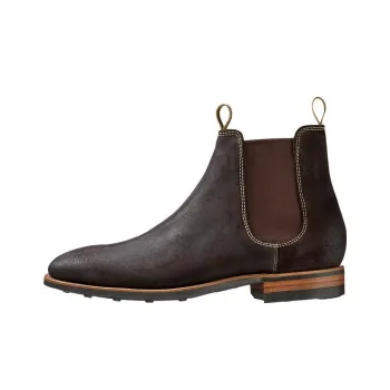 BARKER Mansfield Short Chelsea Boots Men's Dark Brown