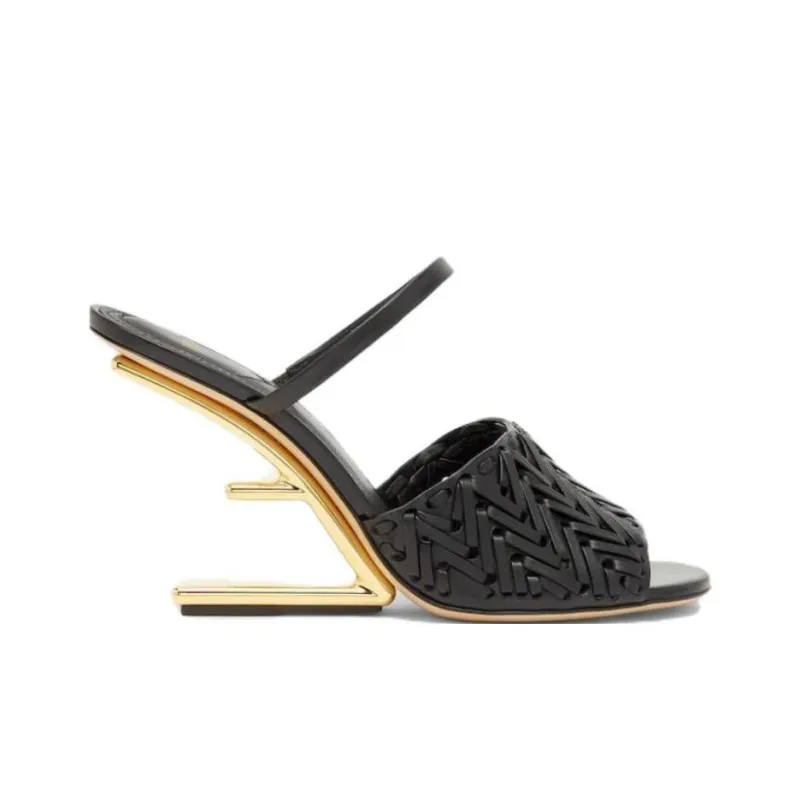 FENDI First 95mm Leather Sandals-1
