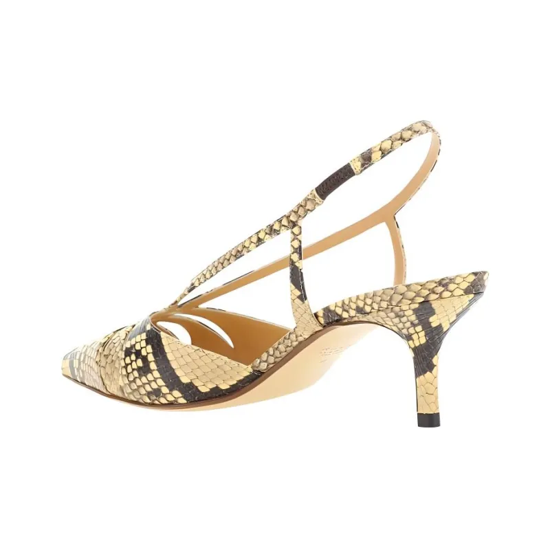 FRANCESCO RUSSO R1p922 Slim Heel High Heels 5.5cm Women's Brown-4