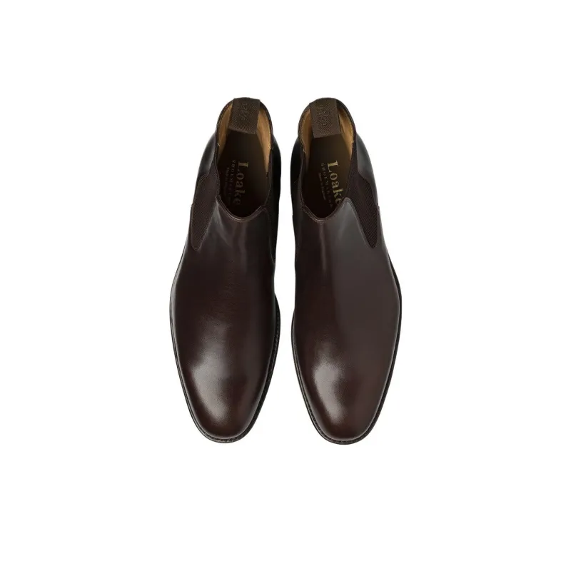 LOAKE Buscot Short Chelsea Boots Men's Dark Brown-3