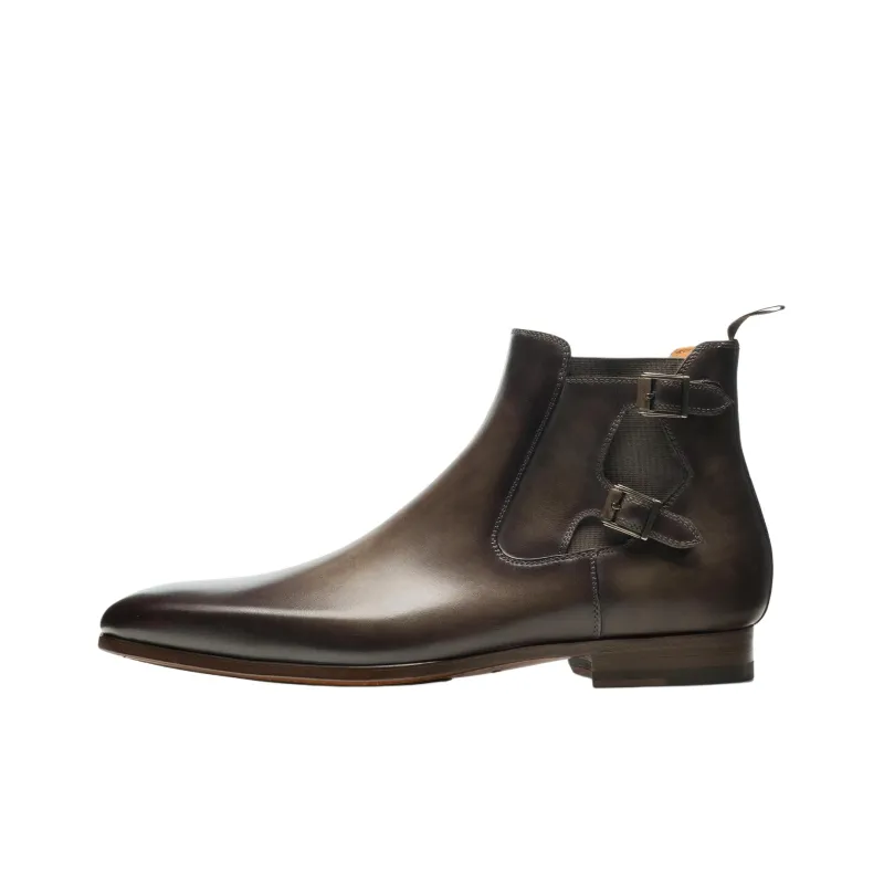 Magnanni Caspe Short Chelsea Boots Men's Taupe-0
