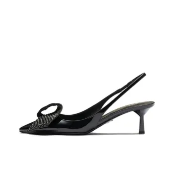PRADA 55mm Crystal embellished Slingback Pumps