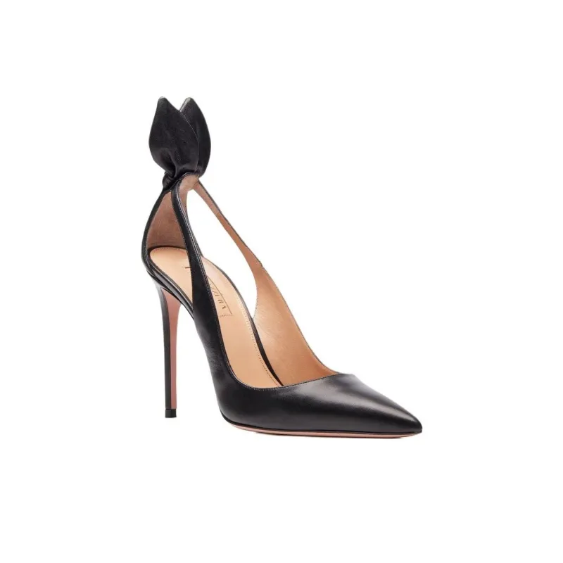 AQUAZZURA Slim Heel High Heels 10.5cm Women's Black-2