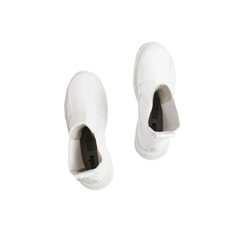 VIRÓN Paranigm Short Chelsea Boots Unisex White-3