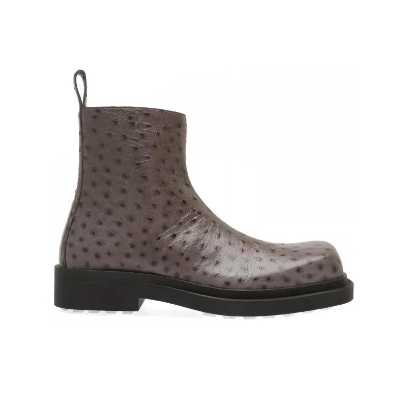 Bottega Veneta Ben Ankle Boots 4cm Men's Black-1