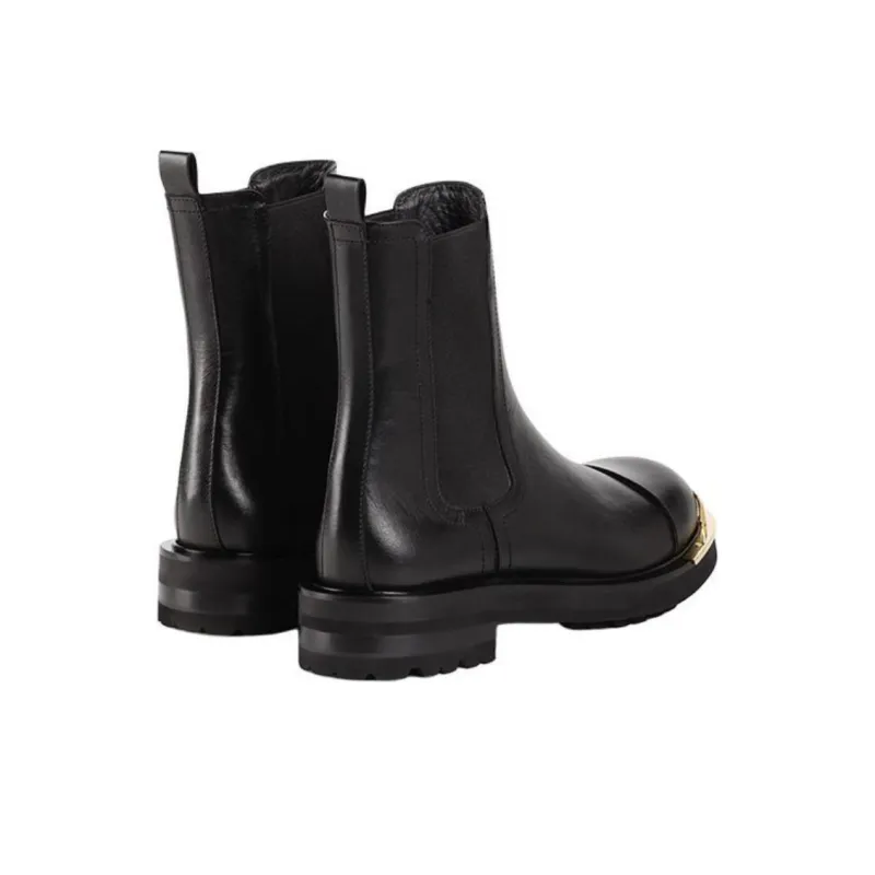 Roberto Cavalli Short Chelsea Boots Men's Black-3