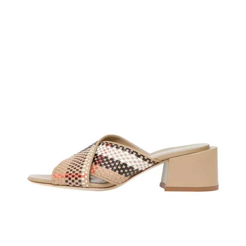 Burberry Vintage Block Heel High Heels Women's-0