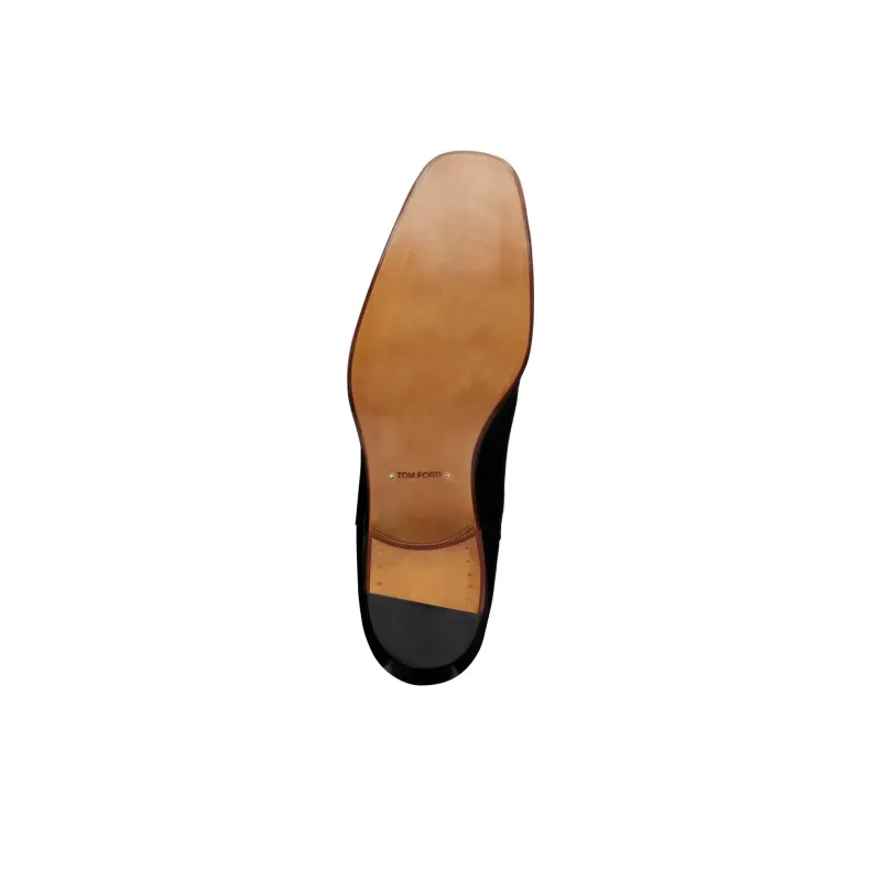 TOM FORD Short Chelsea Boots 4cm Men's Dark Brown-4