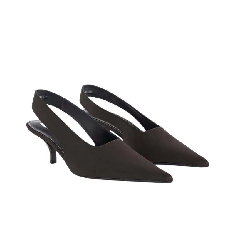 TOTEME Slim Heel High Heels 5.5cm Women's Umber-2