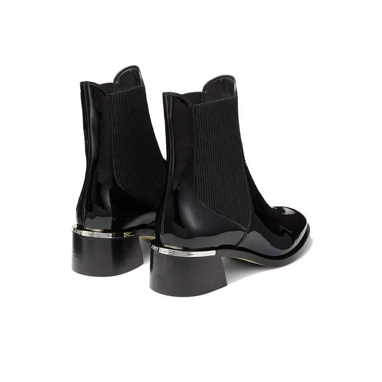 Jimmy Choo Rourke 45 Short Chelsea Boots Women's Black-4