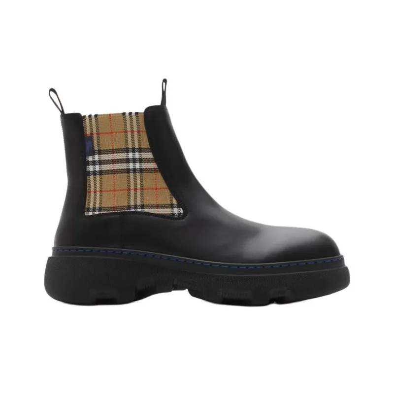 Burberry Creeper Short Chelsea Boots Women's Black-1