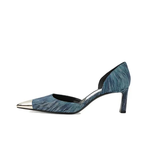 SERGIO ROSSI AREA DAGGER Slim Heel High Heels 6cm Women's Blue