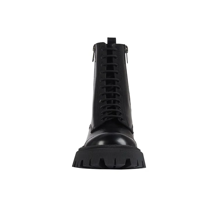 Balenciaga Tractor 20mm Zip Up Boot Black-2