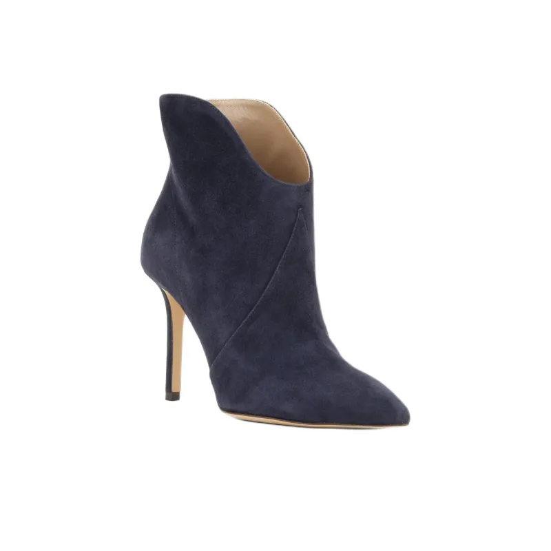 MAISON SKORPIOS Astrid Ankle Boots 9cm Women's Marine Blue-3