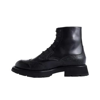 Alexander McQueen Punk Worker Lace Up Boots